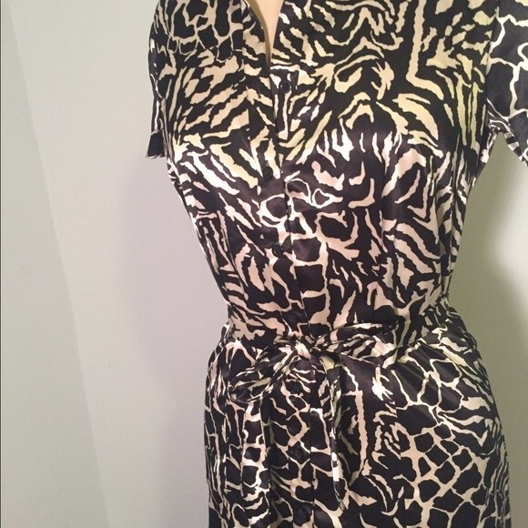 Vintage styled cute satin dress with lace trim sz s - Picture 2 of 5